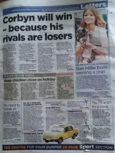 Quoted by leading UK newspaper "The Mail on Sunday" on Sunday 23rd August 2015